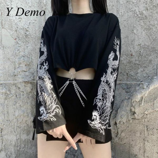 women's hoodies & sweatshirts y demo gothic casual dragon print women sweatshirt harajuku long sleeve black chains short pullovers fema
women's hoodies & sweatshirts y demo gothic casual dragon print women sweatshirt harajuku long sleeve black chains short pullovers fema
