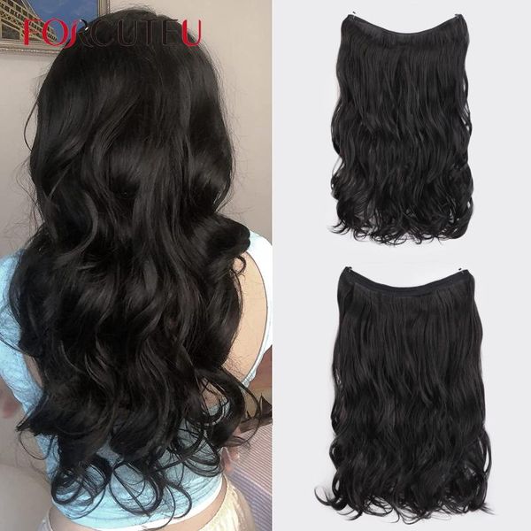 synthetic wigs forcuteu hair invisible wire no clip in fish line natural fake pieces for women, Black
synthetic wigs forcuteu hair invisible wire no clip in fish line natural fake pieces for women, Black