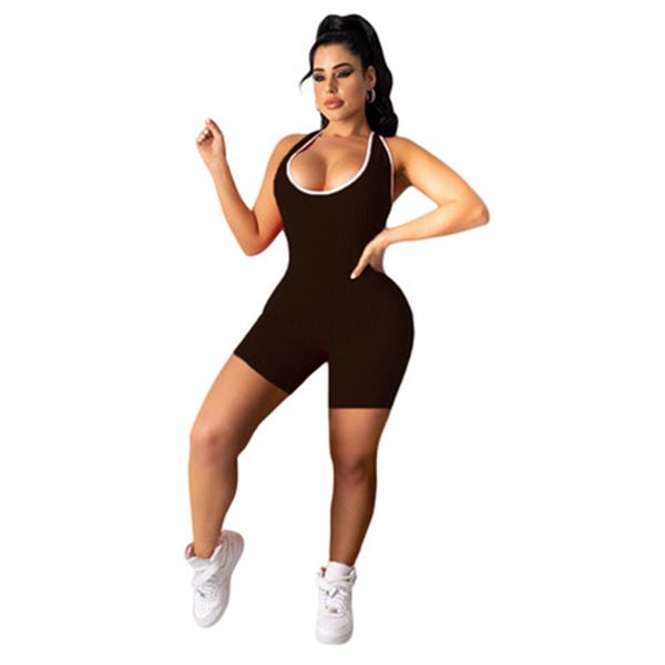 womens solid colors skinny rompers fashion trend pineapple cloth u-neck sleeveless shorts designer female summer sports yoga casual jumpsui, Black;white
womens solid colors skinny rompers fashion trend pineapple cloth u-neck sleeveless shorts designer female summer sports yoga casual jumpsui, Black;white