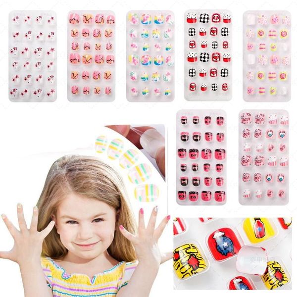 false nails 24pcs/set cartoon style wearable gel full cover short square press on nail art tips fake, Red;gold
false nails 24pcs/set cartoon style wearable gel full cover short square press on nail art tips fake, Red;gold