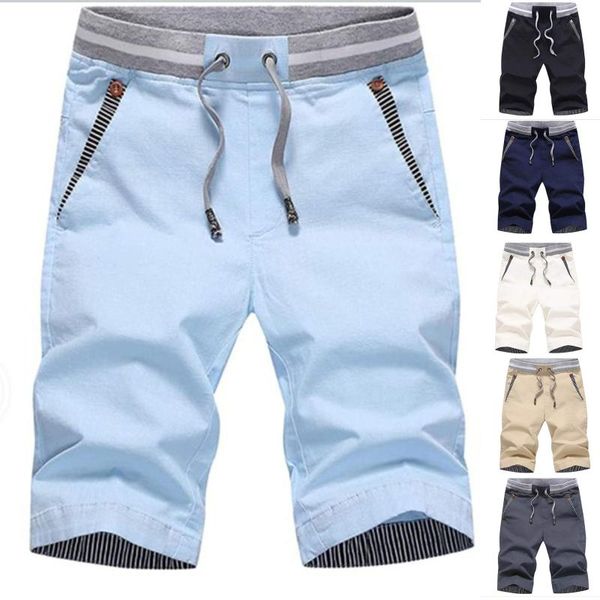 men's shorts short pants man summer casual workout drawstring zipper pockets elastic waist breeches beach homme, White;black
men's shorts short pants man summer casual workout drawstring zipper pockets elastic waist breeches beach homme, White;black