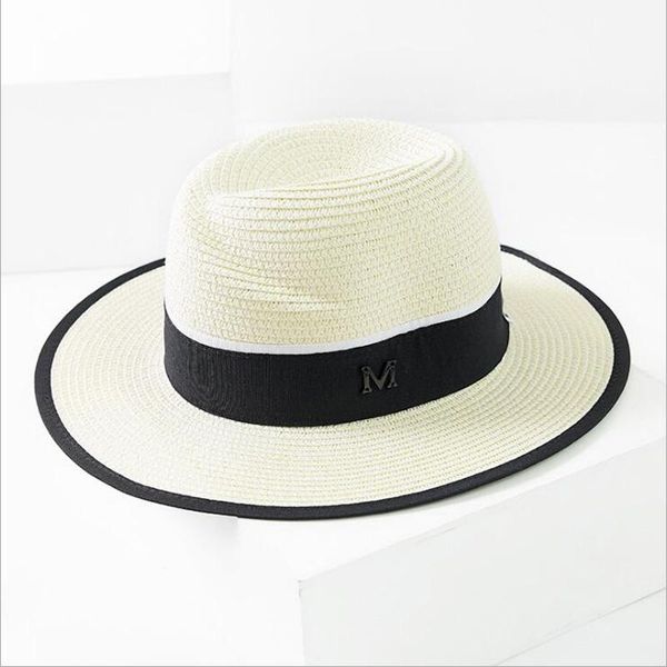 summer sun hat casual vacation panama straw women wide brim beach jazz men hats foldable chapeau, Blue;gray
summer sun hat casual vacation panama straw women wide brim beach jazz men hats foldable chapeau, Blue;gray