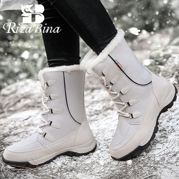 boots rizabina 2021 women half short snow fur warm round toe flat heel lace up waterproof casual shoes footwear size 35-42, Black
boots rizabina 2021 women half short snow fur warm round toe flat heel lace up waterproof casual shoes footwear size 35-42, Black