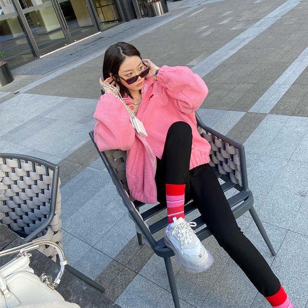 2021 autumn winter correct version net red old age thickened warm tide brand same lamb wool loose coat women, Black
2021 autumn winter correct version net red old age thickened warm tide brand same lamb wool loose coat women, Black
