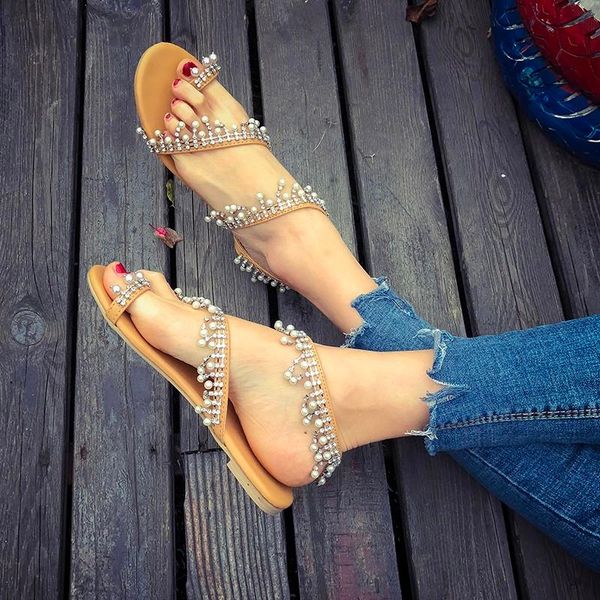 sandals flat women beach gladiator designer tassels pearls luxury women's summer lady shoes female leather split toes, Black
sandals flat women beach gladiator designer tassels pearls luxury women's summer lady shoes female leather split toes, Black
