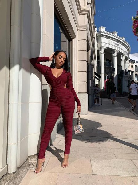 women's jumpsuits & rompers yooneedi 2021 fashion design street women 4 color solid v-neck full sleeve ladies fm1211, Black;white
women's jumpsuits & rompers yooneedi 2021 fashion design street women 4 color solid v-neck full sleeve ladies fm1211, Black;white