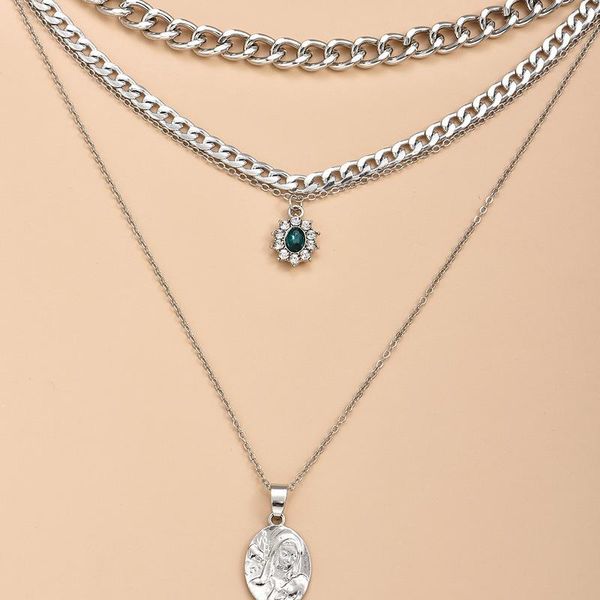 pendant necklaces fashion necklace jewelry bohemio multi-layer hao stone combination women statement bijoux femme, Silver
pendant necklaces fashion necklace jewelry bohemio multi-layer hao stone combination women statement bijoux femme, Silver
