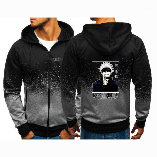 men's jackets 2021 jujutsu kaisen gradient for sweatshirts harajuku hoodies zipper pullover men cotton clothing comfortable coats, Black;brown
men's jackets 2021 jujutsu kaisen gradient for sweatshirts harajuku hoodies zipper pullover men cotton clothing comfortable coats, Black;brown