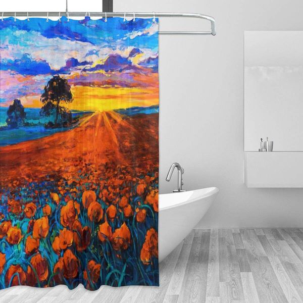 poppy field sunset original oil painting shower curtain for bathroom with 12 hooks 72x72 inch polyester fabric machine
poppy field sunset original oil painting shower curtain for bathroom with 12 hooks 72x72 inch polyester fabric machine