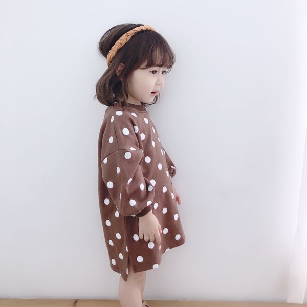 2021 autumn new polka-dot sweater for girls childrens korean long dress., Red;yellow
2021 autumn new polka-dot sweater for girls childrens korean long dress., Red;yellow