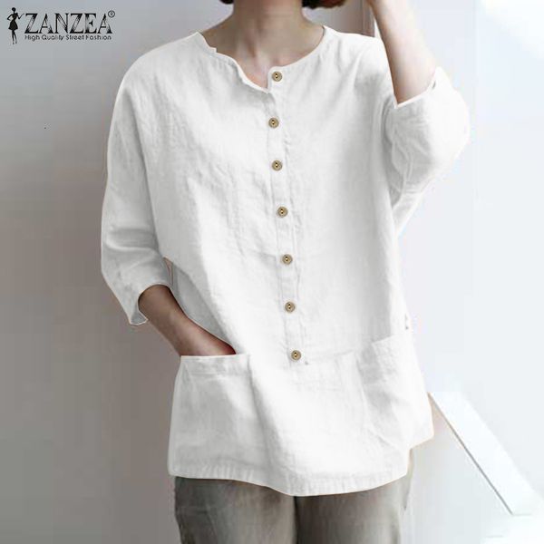 blouses elegant women's cotton blouse 2021 spring casual long sleeve shirts female o neck blusas plus size pockets tunic, White
blouses elegant women's cotton blouse 2021 spring casual long sleeve shirts female o neck blusas plus size pockets tunic, White