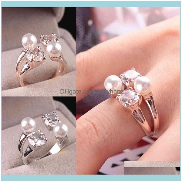 cluster rings jewelrykorean fashion zircon pearl ring opening adjustable rhinestone graceful chic for women wedding ol jewelry drop delivery, Golden;silver
cluster rings jewelrykorean fashion zircon pearl ring opening adjustable rhinestone graceful chic for women wedding ol jewelry drop delivery, Golden;silver