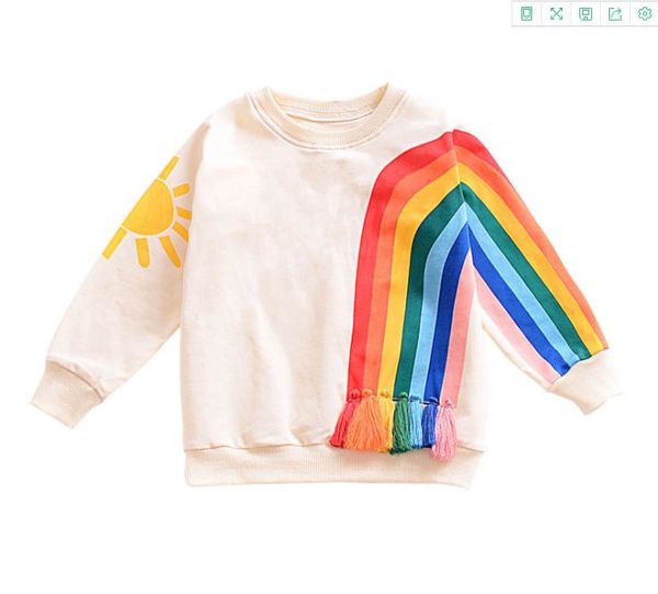 kids rainbow tassel t-shirt spring fall kids clothing for boutique euro america boys girls long sleeves sweatshirts all-match, Blue
kids rainbow tassel t-shirt spring fall kids clothing for boutique euro america boys girls long sleeves sweatshirts all-match, Blue