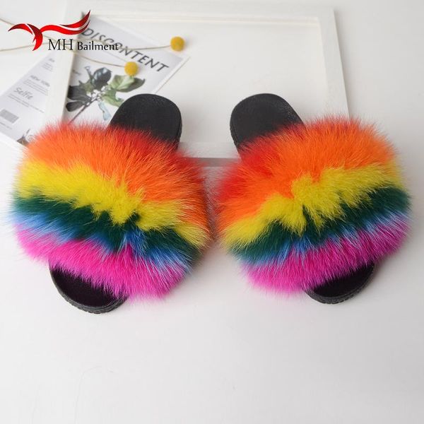 slippers summer flat bottom real fur female multicolor slides furry house sandals beach shoes women, Black
slippers summer flat bottom real fur female multicolor slides furry house sandals beach shoes women, Black