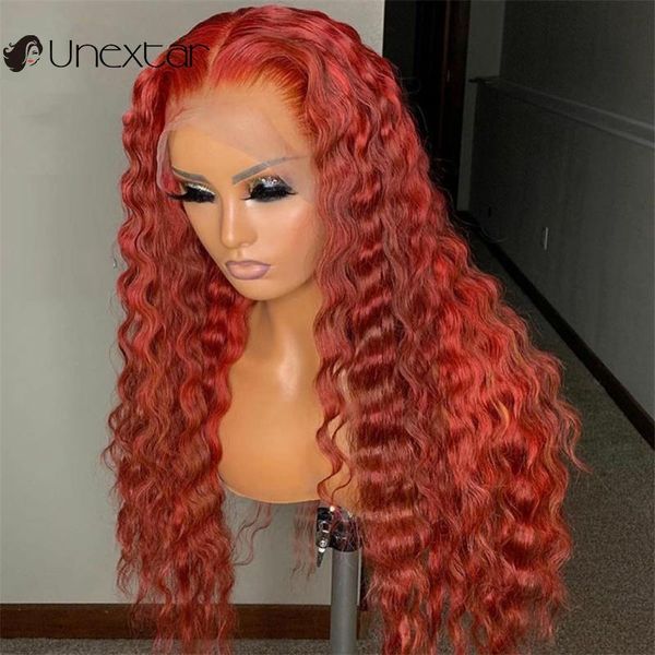 lace wigs unextar red color deep wave human hair 13x4 remy front brazilian closure wig for women, Black;brown
lace wigs unextar red color deep wave human hair 13x4 remy front brazilian closure wig for women, Black;brown