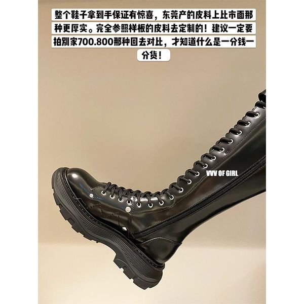 boots gaoding 2021 leather lace up casual thick bottom knee high knight female thin, Black
boots gaoding 2021 leather lace up casual thick bottom knee high knight female thin, Black