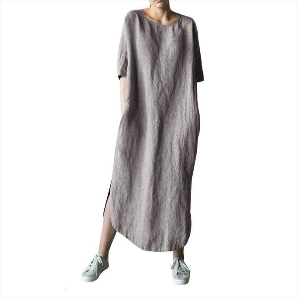 cotton and linen shirt womens dresses fashion solid color long sleeve o neck fold party autumn casual, Black;gray
cotton and linen shirt womens dresses fashion solid color long sleeve o neck fold party autumn casual, Black;gray