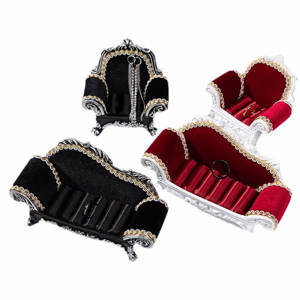 creative sofa ring stand earrings storage box jewelry stand household doll seat jewelry display props, Black
creative sofa ring stand earrings storage box jewelry stand household doll seat jewelry display props, Black