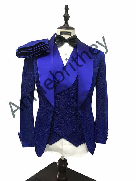 men's suits & blazers (jacket+pants+vest) male suit luxury shiny blue jacket 3 piece handsome groomsman wedding dress slim fit custom m, White;black
men's suits & blazers (jacket+pants+vest) male suit luxury shiny blue jacket 3 piece handsome groomsman wedding dress slim fit custom m, White;black