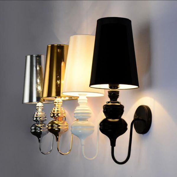 wall lamps modern glod/silver/black/white cloth shade sconce living room foyer bedroom beside lamp el lights
wall lamps modern glod/silver/black/white cloth shade sconce living room foyer bedroom beside lamp el lights