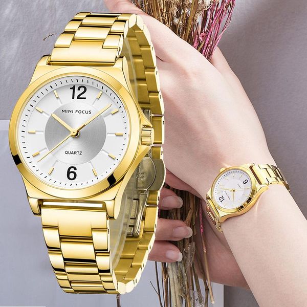 wristwatches minifocus women watch business quartz ladies female wrist gold girls clock relogio feminino, Slivery;brown
wristwatches minifocus women watch business quartz ladies female wrist gold girls clock relogio feminino, Slivery;brown