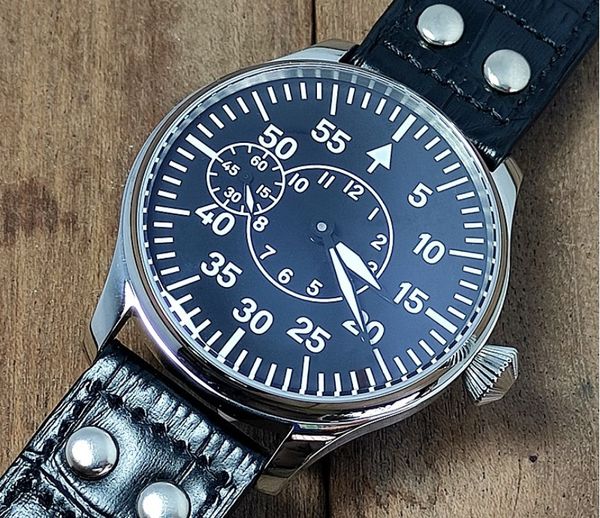44mm geervo black iron plate asian 6497 17 jewelry mechanical hand wind movement men's watch green lightning pilot's watch gr24-21, Slivery;brown
44mm geervo black iron plate asian 6497 17 jewelry mechanical hand wind movement men's watch green lightning pilot's watch gr24-21, Slivery;brown
