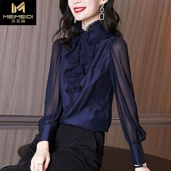 women's blouses & shirts women blouse spring lace collar puff sleeve ruffle blusas mujer de moda, White
women's blouses & shirts women blouse spring lace collar puff sleeve ruffle blusas mujer de moda, White