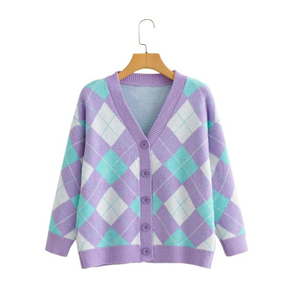 women's sweaters autumn argyle mesh korean fashion cardigans with cleavage v female purple shirt casual preppy cut-out cardigan cliz, White;black
women's sweaters autumn argyle mesh korean fashion cardigans with cleavage v female purple shirt casual preppy cut-out cardigan cliz, White;black