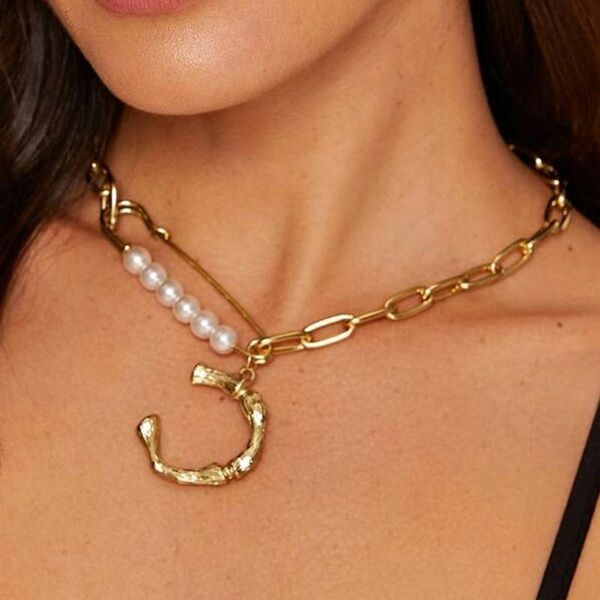 pendant necklaces trendy metal and white imitation pearl unique charm necklace letters a-z for women party jewelry, Silver
pendant necklaces trendy metal and white imitation pearl unique charm necklace letters a-z for women party jewelry, Silver