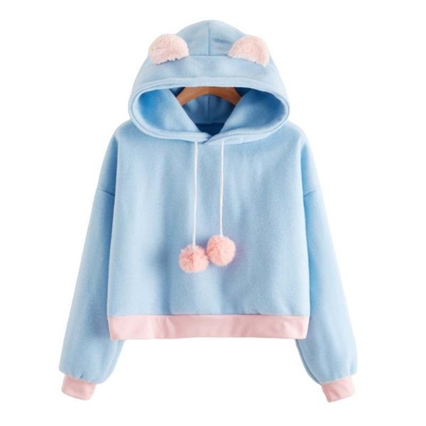 women's hoodies & sweatshirts sweatshirt autumn winter women hooded contrast color cute cat are loose long-sleeved casual, Black
women's hoodies & sweatshirts sweatshirt autumn winter women hooded contrast color cute cat are loose long-sleeved casual, Black