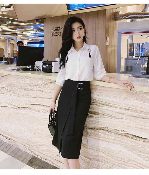 women's split skirts spring bow slim solid high waist office lady chic girl female bandage skirt midi faldas black pl131 210506
women's split skirts spring bow slim solid high waist office lady chic girl female bandage skirt midi faldas black pl131 210506