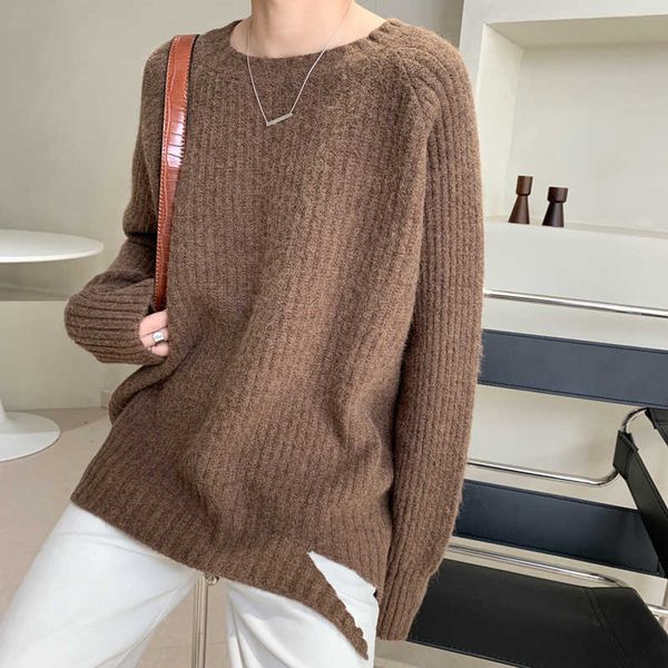 autumn winter plain knit sweater women long-sleeved korean o-neck loose bottom pullovers 210607, White;black
autumn winter plain knit sweater women long-sleeved korean o-neck loose bottom pullovers 210607, White;black
