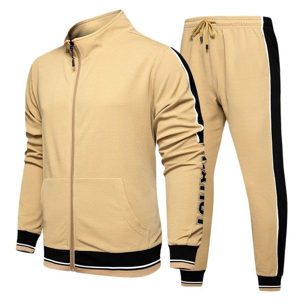 spring and autumn new men's sportswear suit round neck long sleeve two-piece trendy plus size suit male tracksuit, Gray
spring and autumn new men's sportswear suit round neck long sleeve two-piece trendy plus size suit male tracksuit, Gray