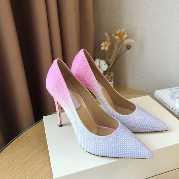 dress shoes gradient design pumps women genuine leather high heels pointed toe ladies party for wedding designer, Black
dress shoes gradient design pumps women genuine leather high heels pointed toe ladies party for wedding designer, Black
