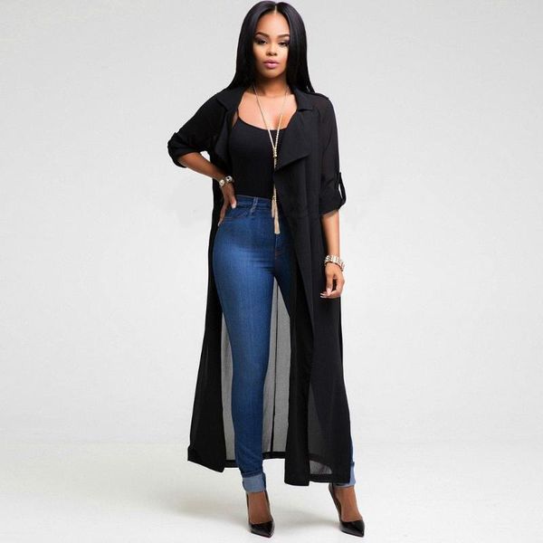 women's blouses & shirts women casual long sleeve see-through v neck chiffon shirt party maxi dress cardigan, White
women's blouses & shirts women casual long sleeve see-through v neck chiffon shirt party maxi dress cardigan, White