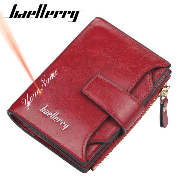 women's customized name engraving short card holder purse coin holder wallets, Red;black
women's customized name engraving short card holder purse coin holder wallets, Red;black