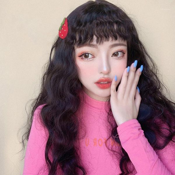 girl wigs bnags deep wave ombre brown black 23 inches long synthetic women hair for cosplay daily lolita party1
girl wigs bnags deep wave ombre brown black 23 inches long synthetic women hair for cosplay daily lolita party1
