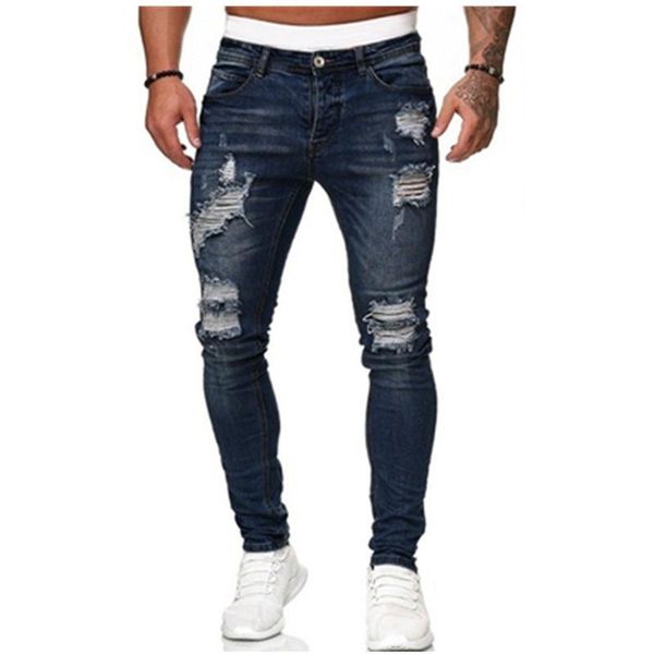 men's jeans mens ripped skinny blue slim fit hole pencil pants biker casual trousers streetwear 2021 denim man clothing
men's jeans mens ripped skinny blue slim fit hole pencil pants biker casual trousers streetwear 2021 denim man clothing