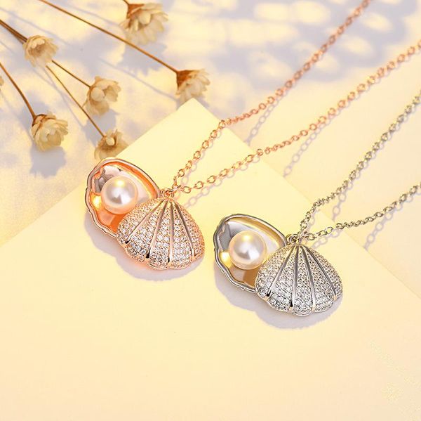 korean shell necklace female clavicle temperament scallop-shaped pearl conch pendant small red book necklaces, Silver
korean shell necklace female clavicle temperament scallop-shaped pearl conch pendant small red book necklaces, Silver