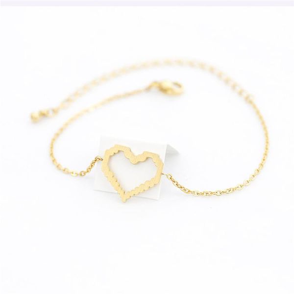 charm bracelets v attract open heart stainless steel bracelet for women link chain accessories gold silver color birthday gift, Golden;silver
charm bracelets v attract open heart stainless steel bracelet for women link chain accessories gold silver color birthday gift, Golden;silver