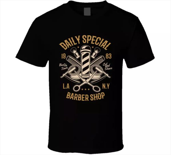 daily special barber shop hair cool profession tee vintage classic t-shirts new, White;black
daily special barber shop hair cool profession tee vintage classic t-shirts new, White;black
