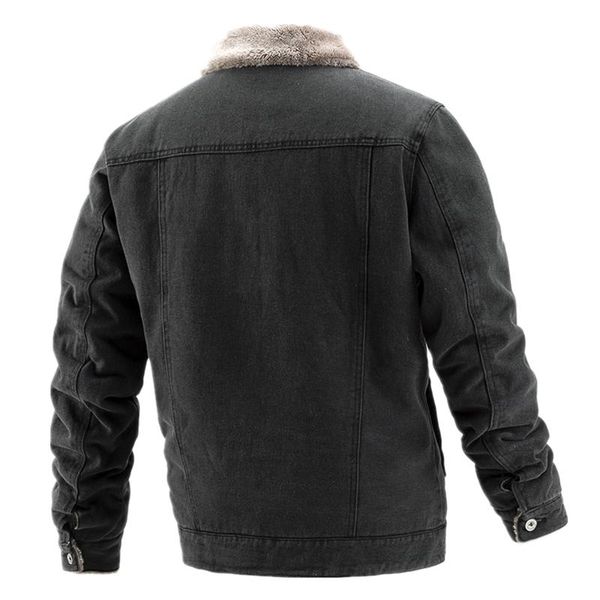 running jackets 2021 vintage velvet thick denim jacket men casual lapel cotton jeans fur collar warm winter mens and coats, Black;red
running jackets 2021 vintage velvet thick denim jacket men casual lapel cotton jeans fur collar warm winter mens and coats, Black;red