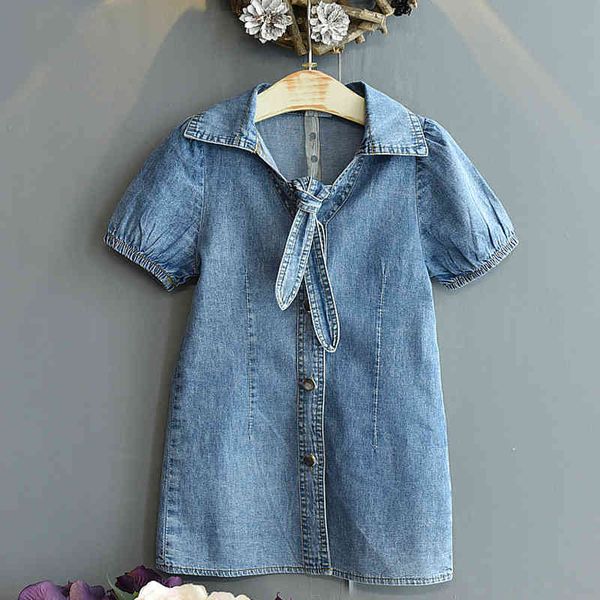 girls denim dress summer bubble sleeve v-neck bow single-breasted children's casual girl clothes 210515, Red;yellow
girls denim dress summer bubble sleeve v-neck bow single-breasted children's casual girl clothes 210515, Red;yellow