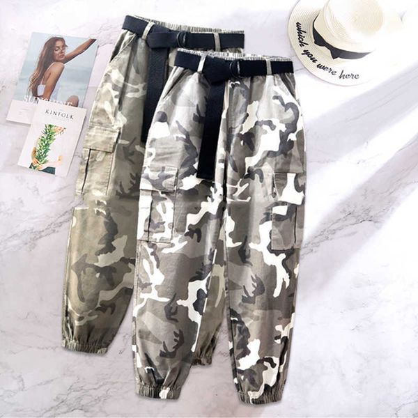 women's streetwear cargo pant spring loose harajuku joggers pants for women camouflage trouser 210531, Black;white
women's streetwear cargo pant spring loose harajuku joggers pants for women camouflage trouser 210531, Black;white