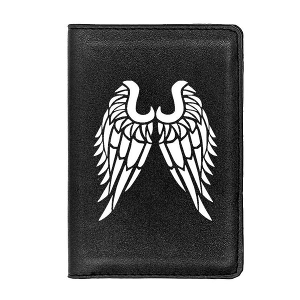 card holders classic vintage luxury angel wings printing leather passport cover holder case, Brown;gray
card holders classic vintage luxury angel wings printing leather passport cover holder case, Brown;gray