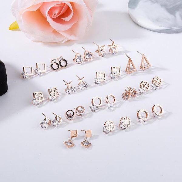 dangle & chandelier 2021 creative titanium steel ear studs female zircon series geometric earrings not allergic fade rose gold small jewelry, Silver
dangle & chandelier 2021 creative titanium steel ear studs female zircon series geometric earrings not allergic fade rose gold small jewelry, Silver