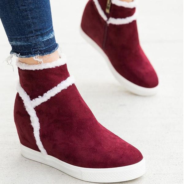 boots women ankle winter snow women's shoes flats for short woman fashion soft botas large sizew, Black
boots women ankle winter snow women's shoes flats for short woman fashion soft botas large sizew, Black