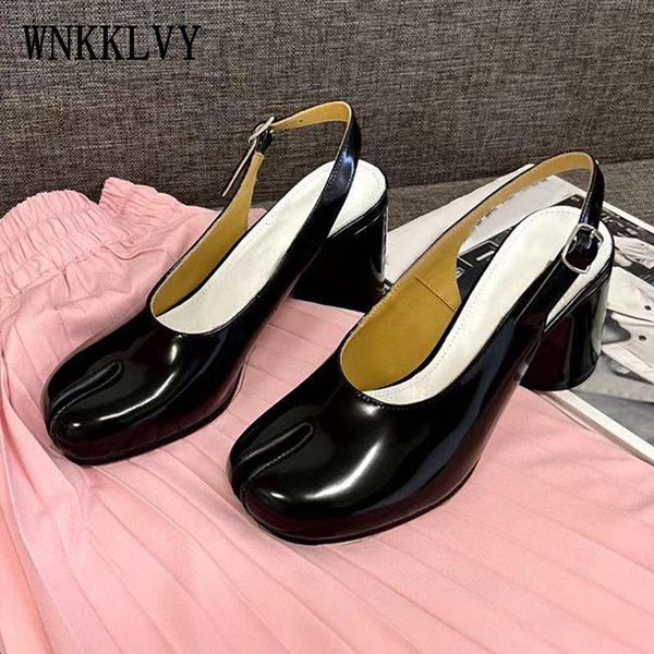 dress shoes 2021 spring summer mary janes mid heel split toe pumps genuine leather ankle strap sandals women runway, Black
dress shoes 2021 spring summer mary janes mid heel split toe pumps genuine leather ankle strap sandals women runway, Black