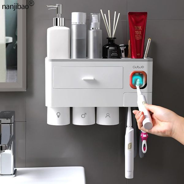 toothbrush holders bathroom holder magnetic inverted toothpaste dispenser wall mount makeup storage rack accessories set
toothbrush holders bathroom holder magnetic inverted toothpaste dispenser wall mount makeup storage rack accessories set