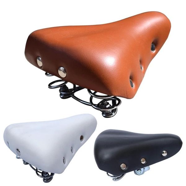 bike saddles bicycle saddle vintage seat leather cushion comfortable cycling parts seatstay rivet design black white brown colors
bike saddles bicycle saddle vintage seat leather cushion comfortable cycling parts seatstay rivet design black white brown colors